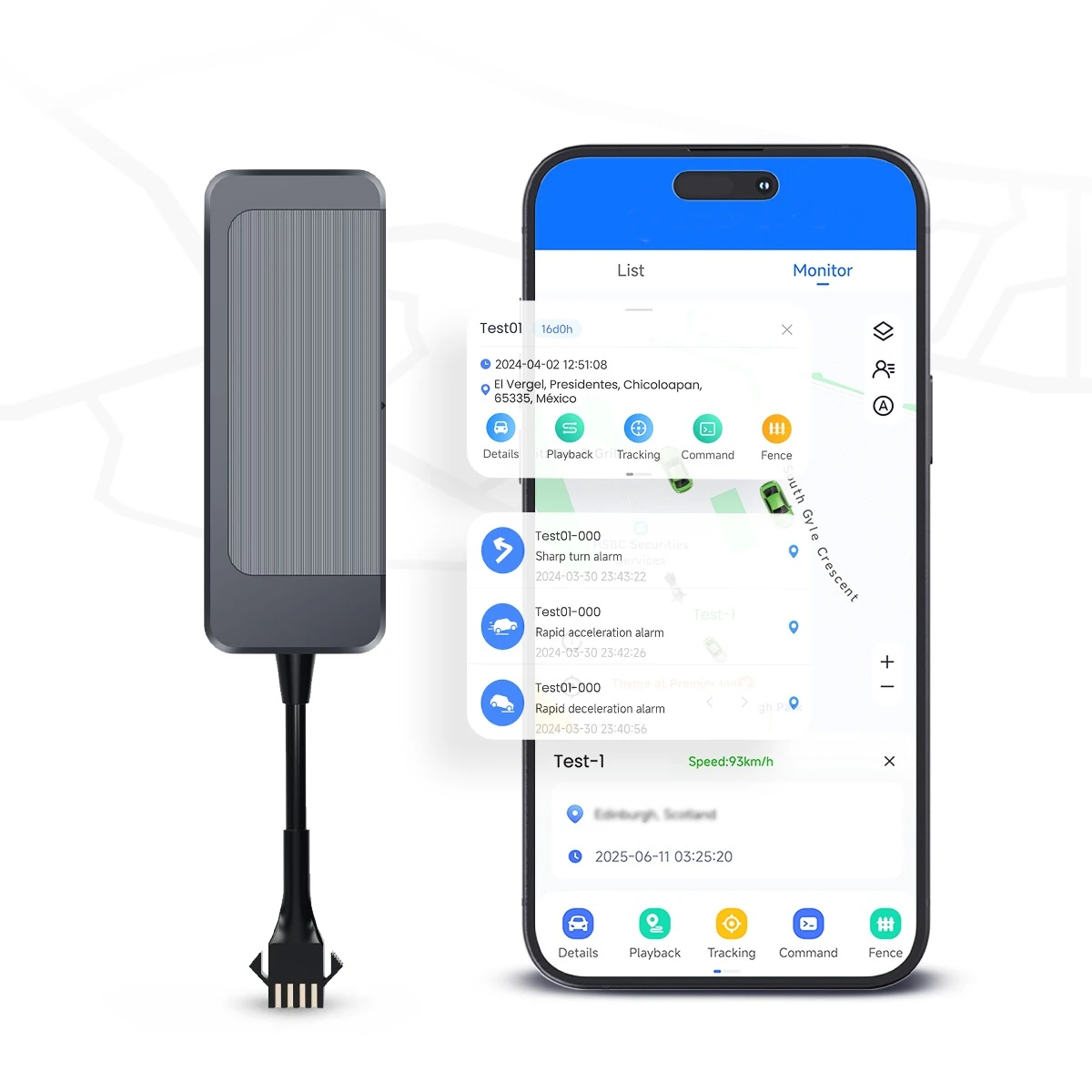 Gps Vehicular con corte de motor